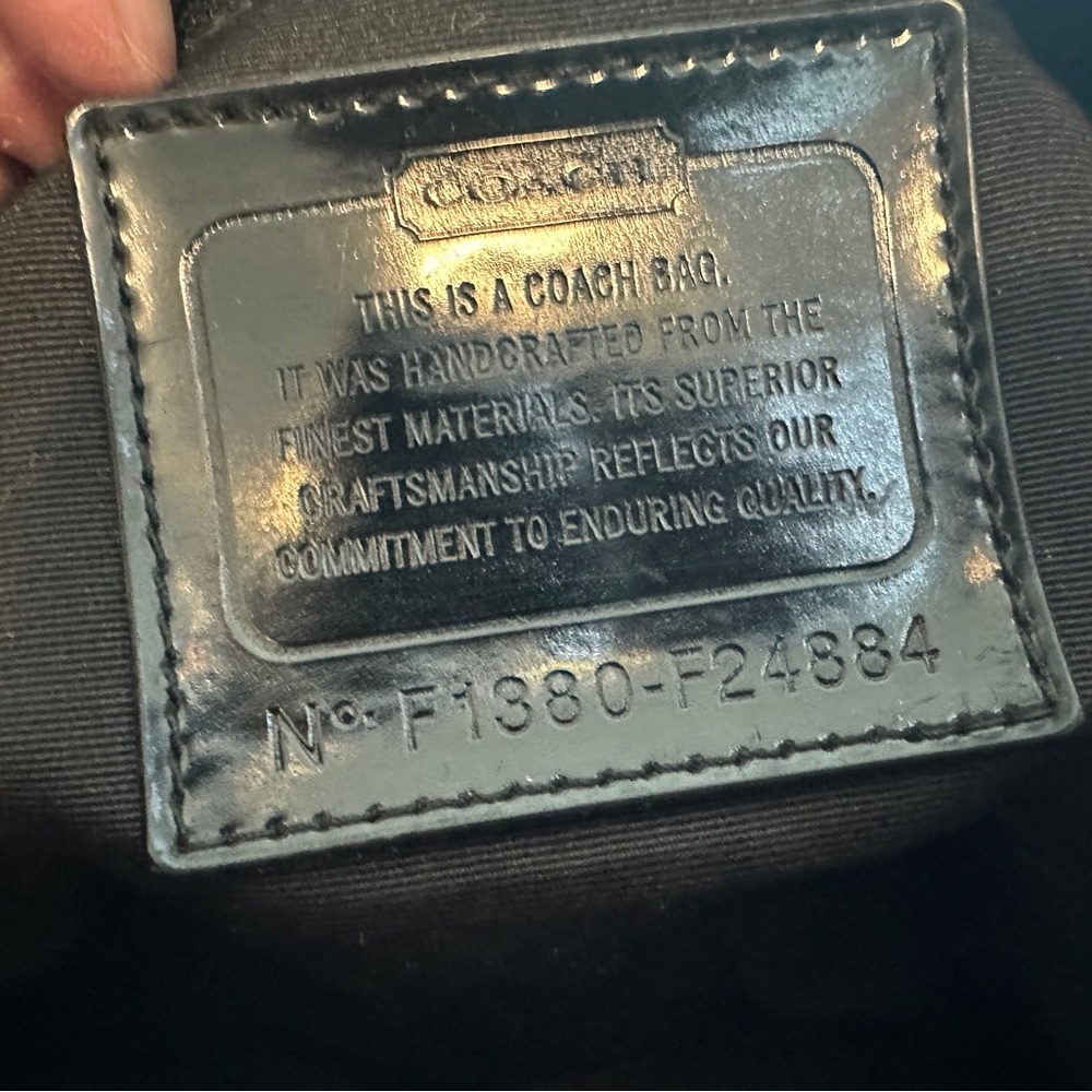 Coach Black Signature Tote Bag With Python Accent - image 5